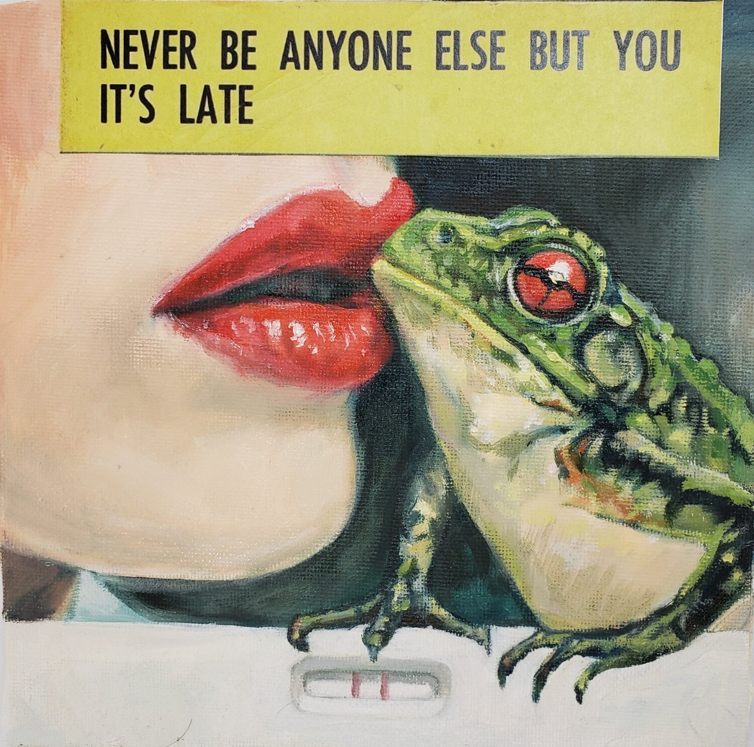 Never Be Anyone Else But You / It's Late, Oil on canvas, Single-sleeve format, 2024
