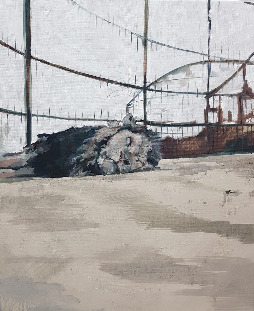 Untitled, Oil study on canvas, 30 × 40 cm, 2017