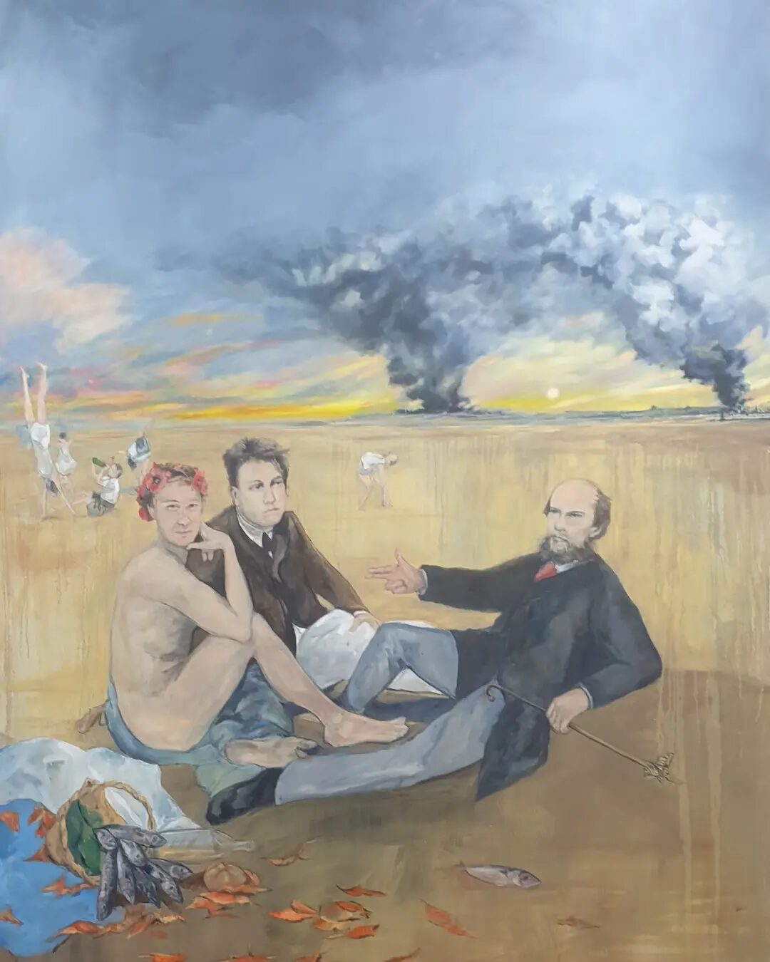 A Season in Hell, Oil on canvas, 244 × 183 cm, right panel, 2021